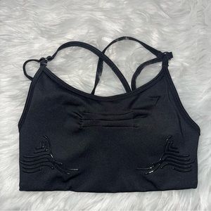 Gymshark black sports bra.